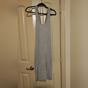 NWT Mystree Lounge Dress Grey Super Soft Cross Back Sz M
